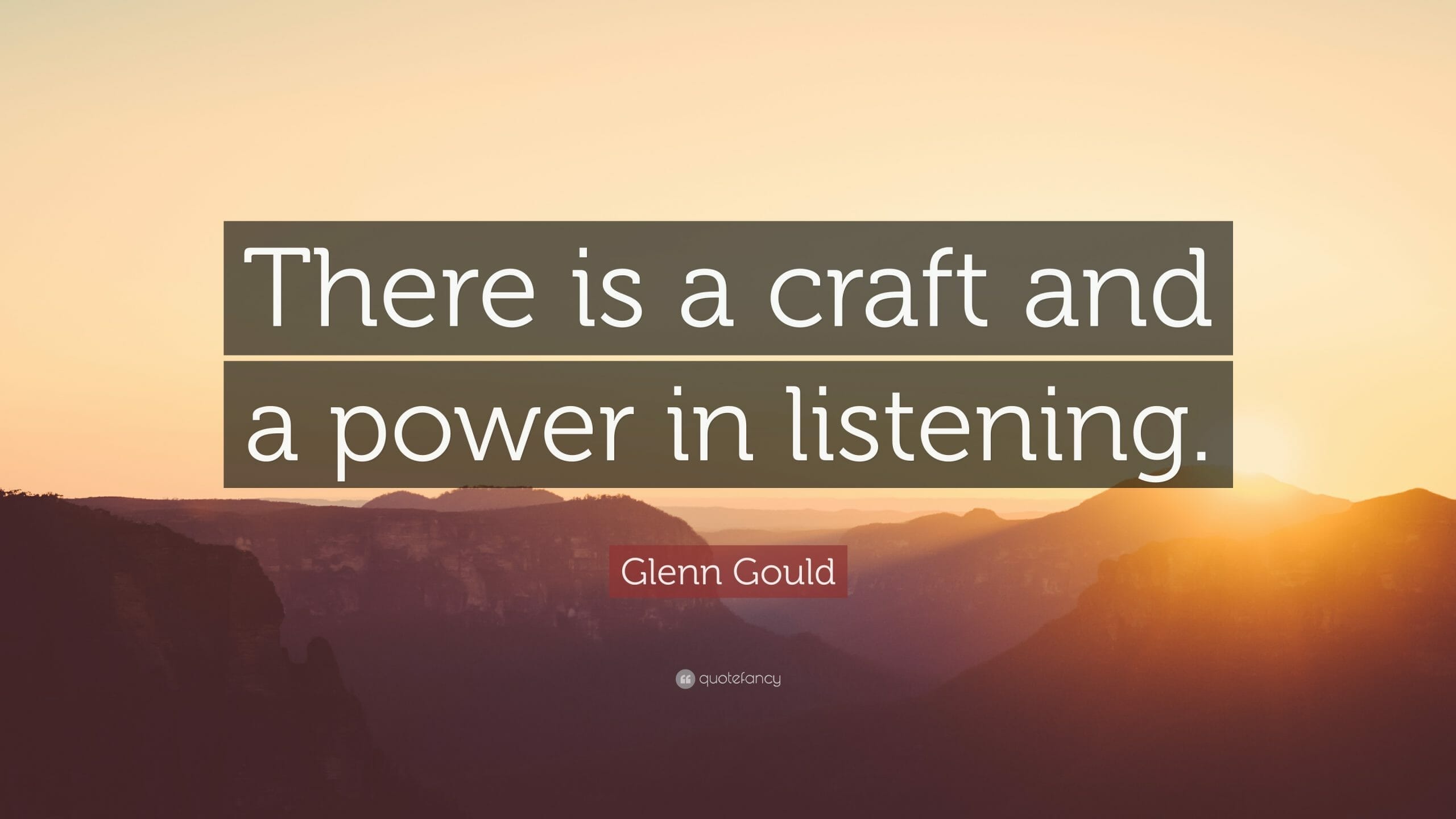 Xseed Lead_Power of listening blog An inspirational quote over a sunrise background reads, "There is a craft and a power in listening," underscoring the Xseed Lead emphasis on the power of listening in leadership development.